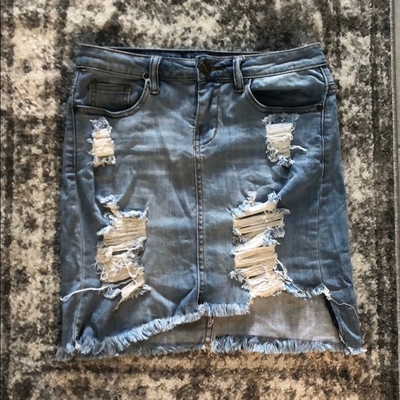 Machine Dresses & Skirts - Jean Skirt